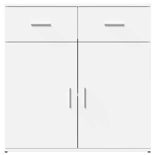 Skab 79x38x80 cm konstrueret træ hvid