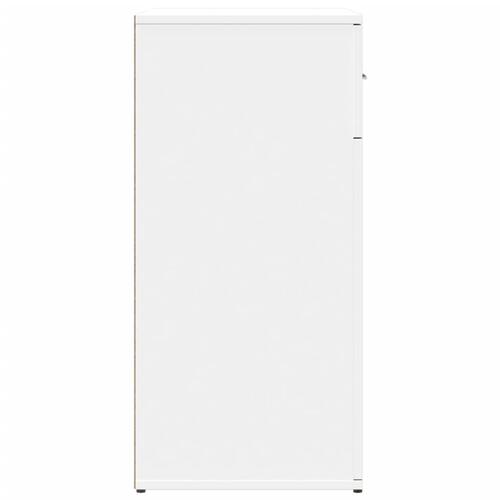 Skab 79x38x80 cm konstrueret træ hvid