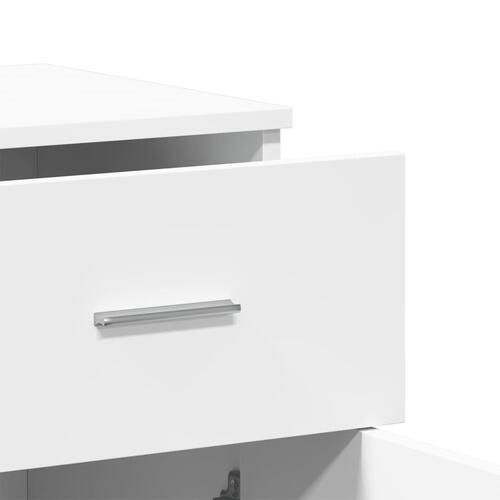 Skab 79x38x80 cm konstrueret træ hvid