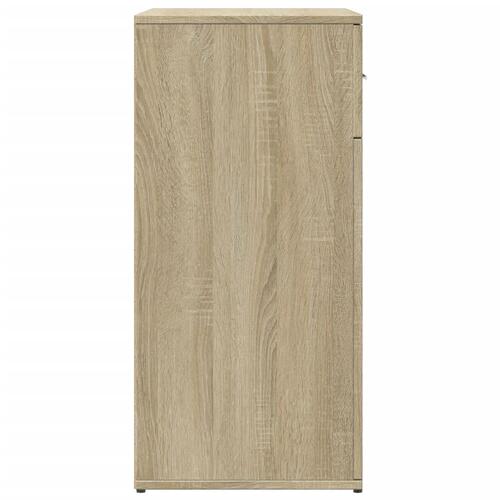 Skab 79x38x80 cm konstrueret træ røget egetræsfarve