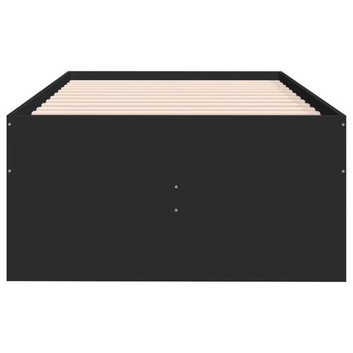 Daybed med skuffer uden madras 90x200 cm sort