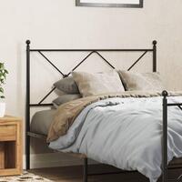 Sengegavl 100 cm metal sort