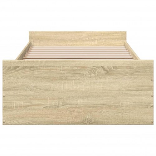Sengeramme med 2 skuffer 90 x 190 cm - sonoma-eg