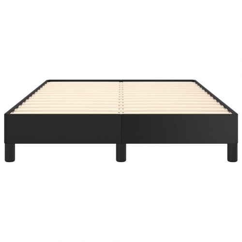 Sengeramme i kunstlæder 120×190 cm - sort enkeltseng