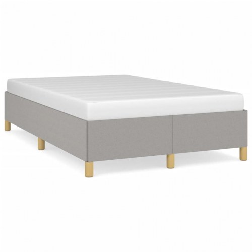 Sengeramme i stof 120×190 cm - enkeltseng, lysegrå