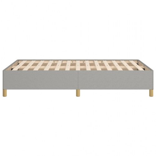 Sengeramme i stof 120×190 cm - enkeltseng, lysegrå