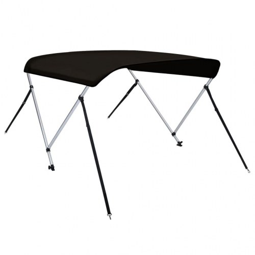 Biminitop med 2 buer 180 × 130 × 110 cm - sort