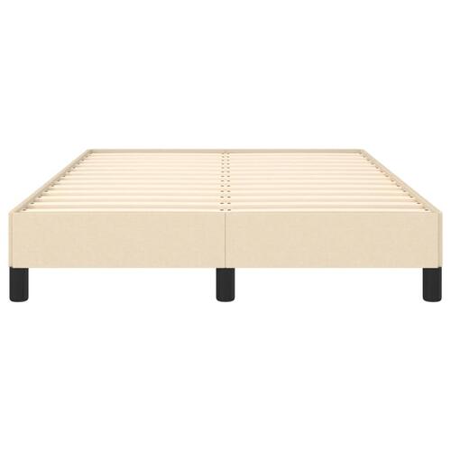 Sengeramme 120x190 cm stof cremefarvet