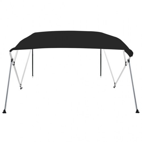 Biminitop med 4 buer 243 × 210 × 137 cm - sort bådbaldakin