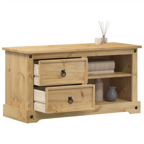 Tv-bord Corona 100x40x52 cm massivt fyrretræ