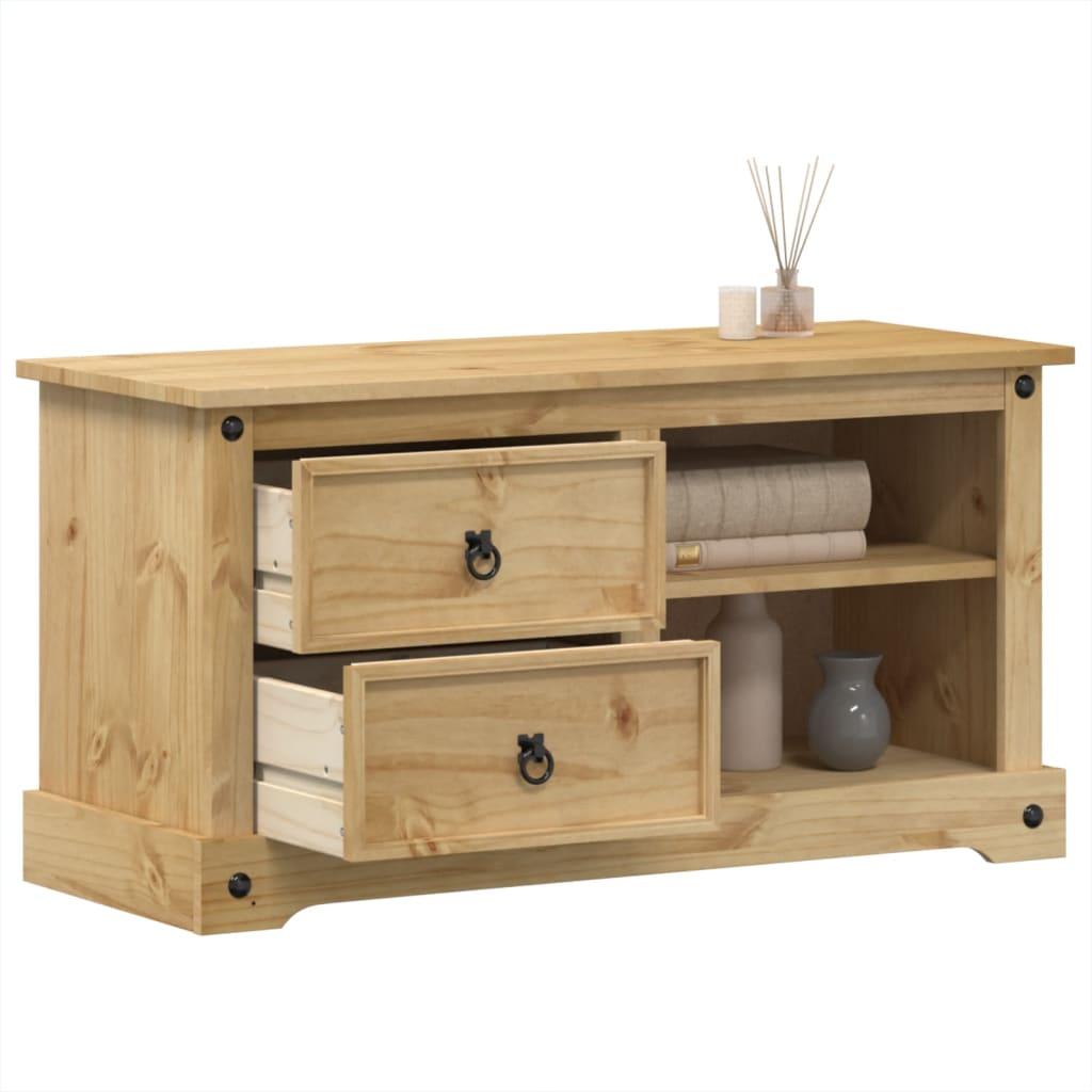 Tv-bord Corona 100x40x52 cm massivt fyrretræ