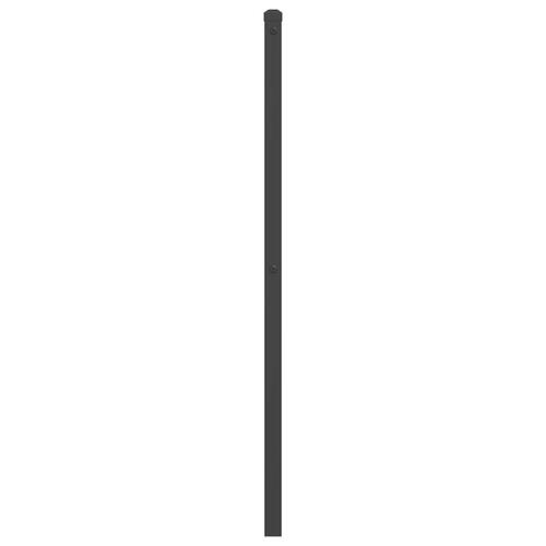 Sengegavl 200 cm metal sort