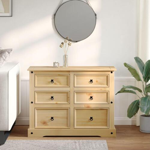 Kommode Corona 112x48x91 cm massivt fyrretræ