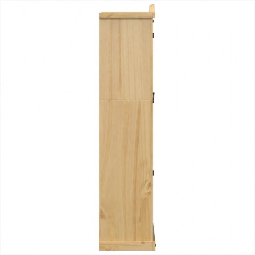 Glasskab Corona 99x43x187 cm massivt fyrretræ