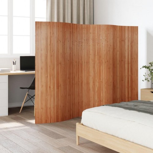 Rumdeler i bambus - 250 × 165 cm, brun