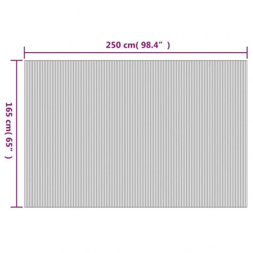 Rumdeler i bambus - 250 × 165 cm, brun