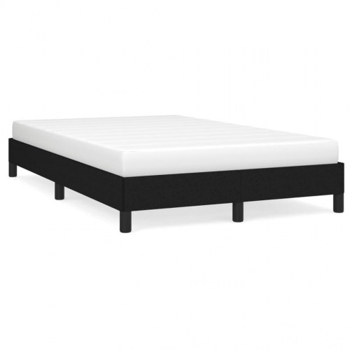 Sengeramme i stof - 120 x 190 cm, sort (uden madras)