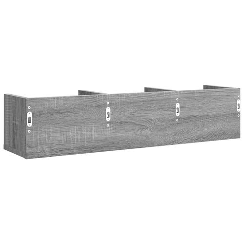 Vægskab 75x18x16,5 cm konstrueret træ grå sonoma-eg