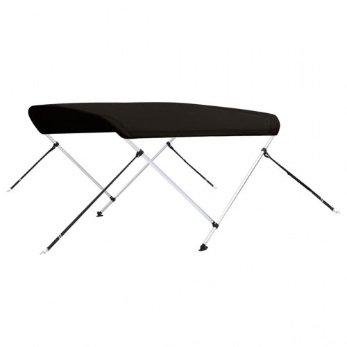Biminitop med 2 buer 180 × 150 × 110 cm - sort