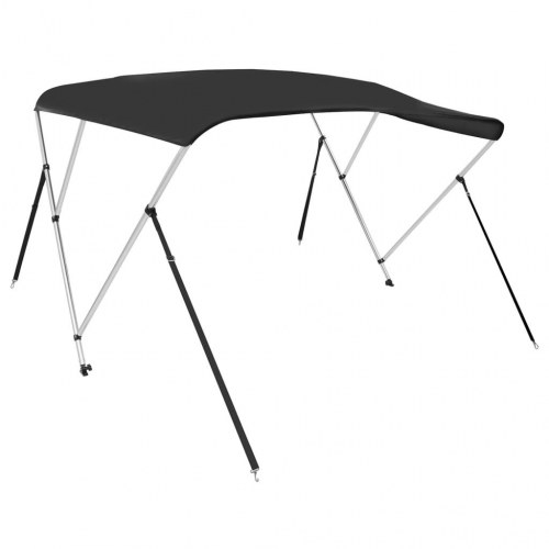 Biminitop med 3 buer 183 × 196 × 137 cm - sort