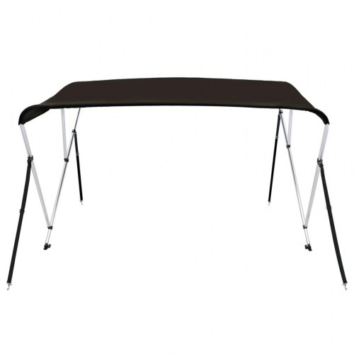 Biminitop med 3 buer 183 × 196 × 137 cm - sort