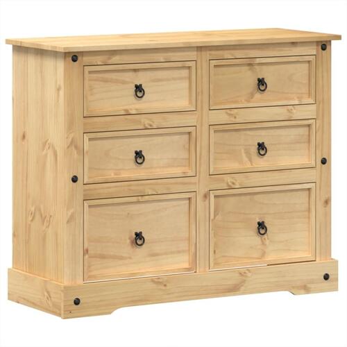 Kommode Corona 110x43x91 cm massivt fyrretræ