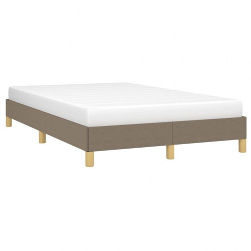 Sengeramme uden madras 120x190 cm - stof, gråbrun