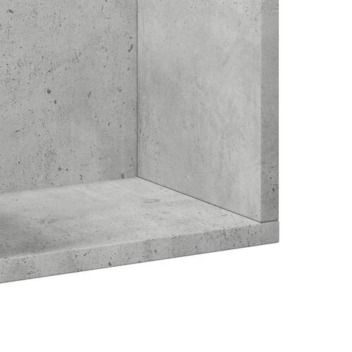 Vægskab 75x18x16,5 cm konstrueret træ betongrå
