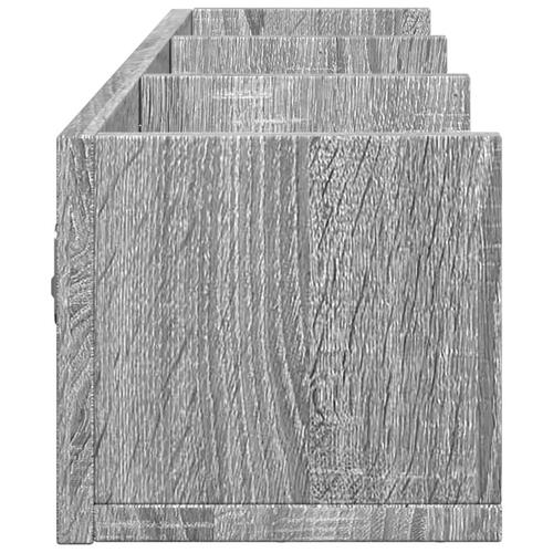 Vægskabe 2 stk. 75x18x16,5 cm konstrueret træ grå sonoma-eg