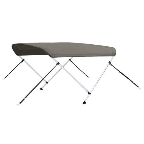 Biminitop med 2 buer 150 × 120 × 110 cm - grå