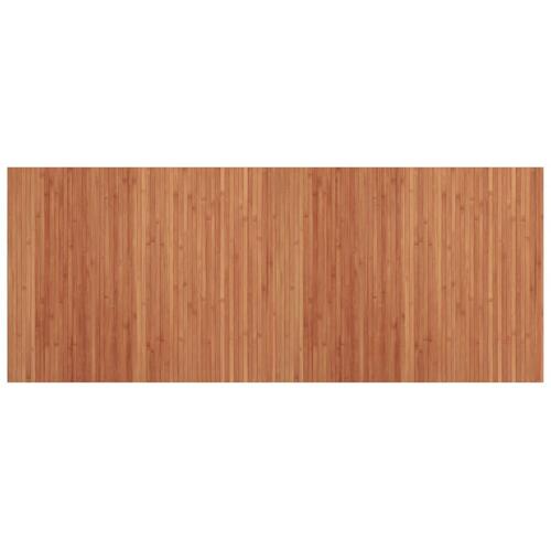 Gulvtæppe 80x200 cm rektangulær bambus brun