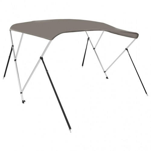 Biminitop med 3 buer 183×180×137 cm - grå