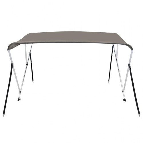 Biminitop med 3 buer 183×180×137 cm - grå