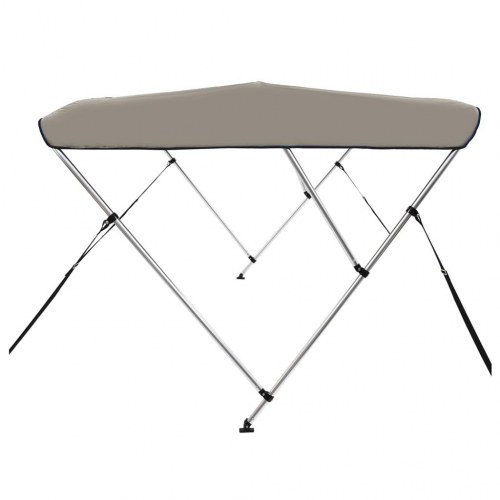 Biminitop med 3 buer 183×180×137 cm - grå