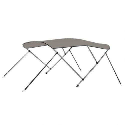 Biminitop med 3 buer 183×180×137 cm - grå