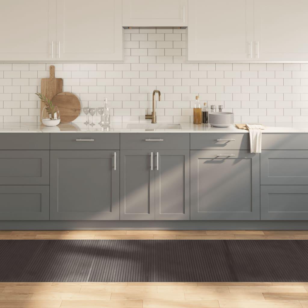 Gulvtæppe Rektangulær Bambus T - Mørkebrun / 80 x 500 cm