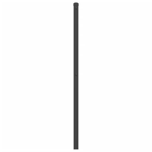 Sengegavl 140 cm metal sort