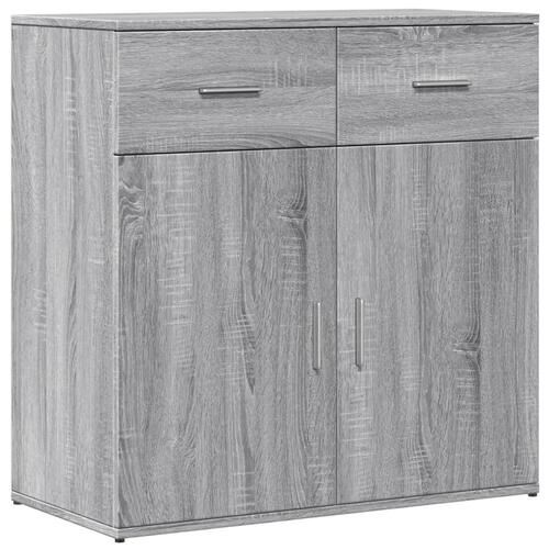 Skab 79x38x80 cm konstrueret træ grå sonoma-eg
