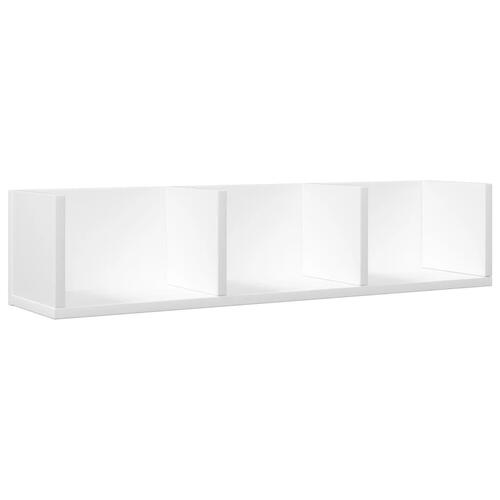 Vægskab 75x18x16,5 cm konstrueret træ hvid