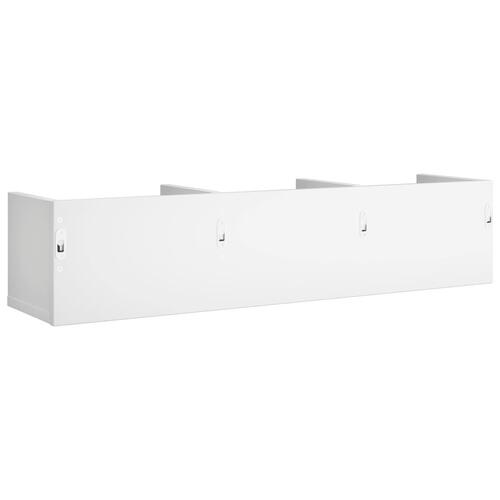 Vægskab 75x18x16,5 cm konstrueret træ hvid