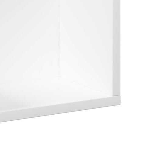 Vægskab 75x18x16,5 cm konstrueret træ hvid
