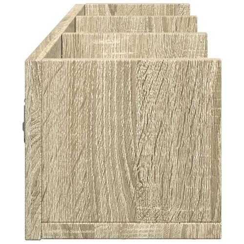 Vægskabe 2 stk. 75x18x16,5 cm konstrueret træ sonoma-eg