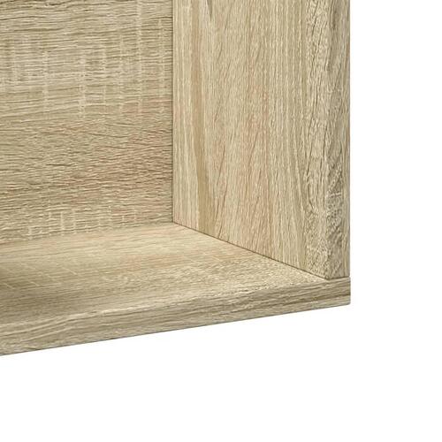 Vægskabe 2 stk. 75x18x16,5 cm konstrueret træ sonoma-eg