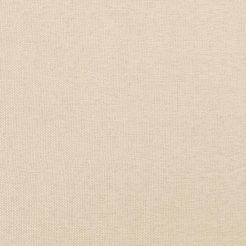 Sengeramme 120x190 cm stof cremefarvet