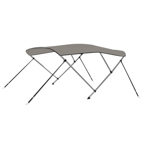 Biminitop med 3 buer 183 × 196 × 137 cm - grå