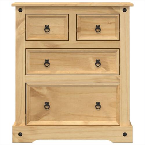 Kommode Corona 80x43x91 cm massivt fyrretræ