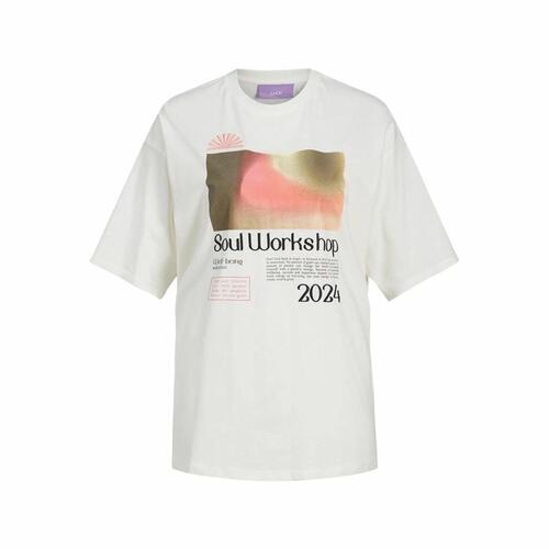 Kortærmet T-shirt til Kvinder Jack & Jones Jxpaige Hvid L