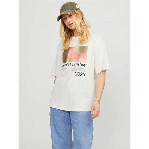 Kortærmet T-shirt til Kvinder Jack & Jones Jxpaige Hvid L