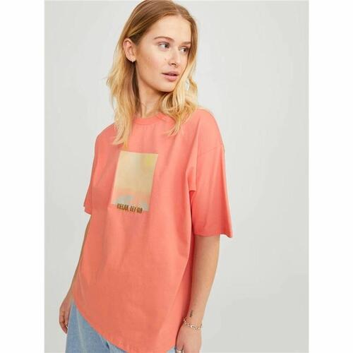 Kortærmet T-shirt til Kvinder Jack & Jones Jxpaige Orange L