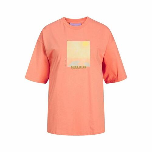 Kortærmet T-shirt til Kvinder Jack & Jones Jxpaige Orange XS